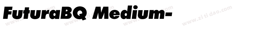 FuturaBQ Medium字体转换